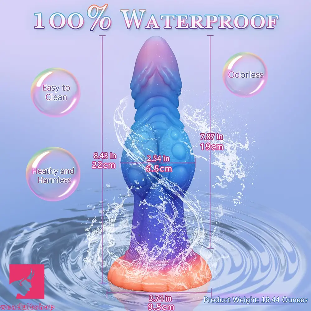 8.43in Monster Knot Silicone Soft Big Dildo Fantasy Odd Cock Love Cock