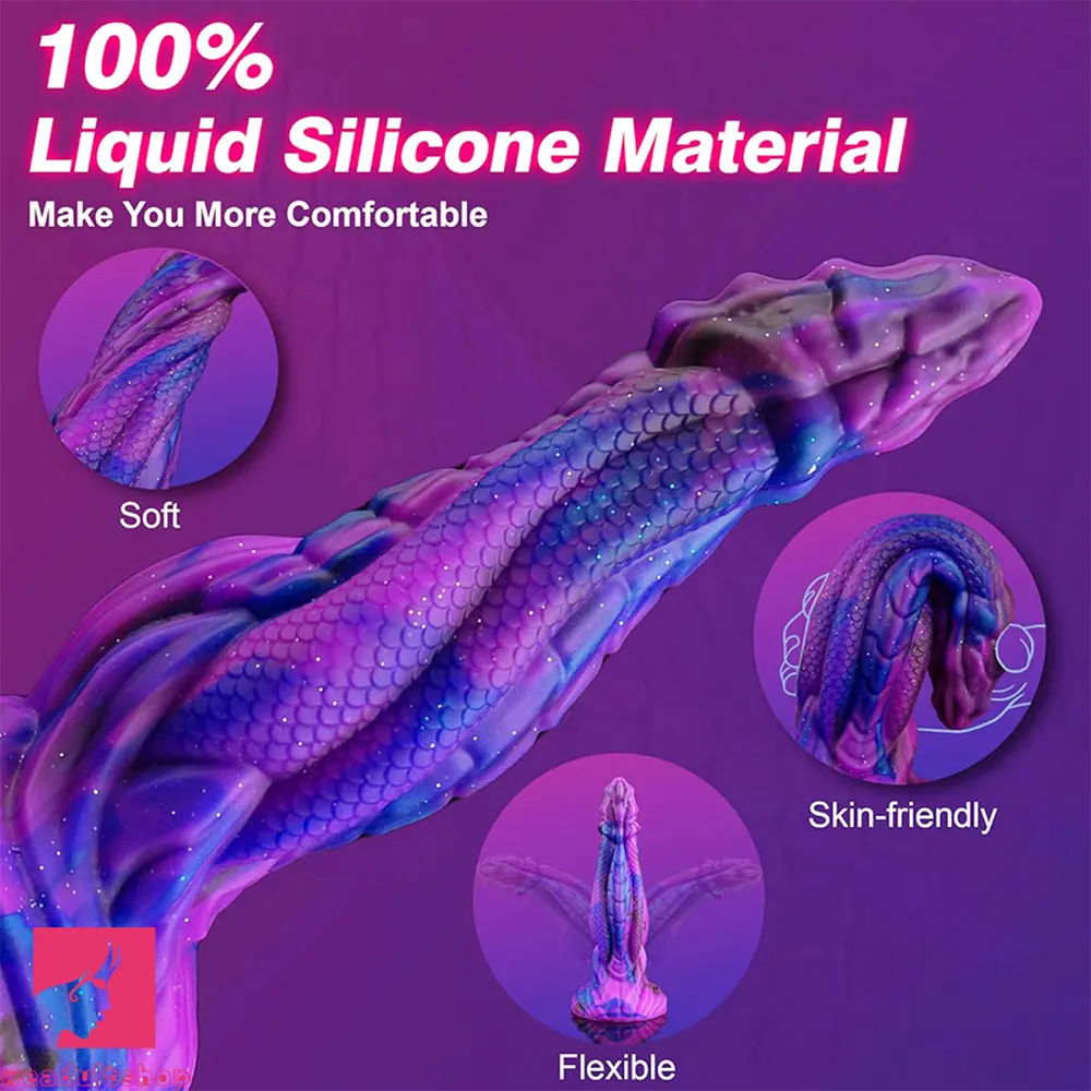 8.86in Dragon Creature Big Cock Silicone Dildo Pleasure Cock Love Toy