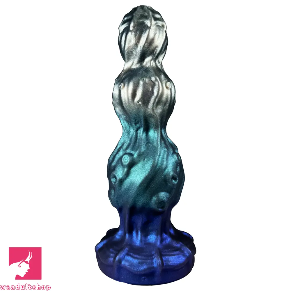 7.87in Tentacle Fantasy Knot Silicone Dildo Couple Intimacy Game Cock