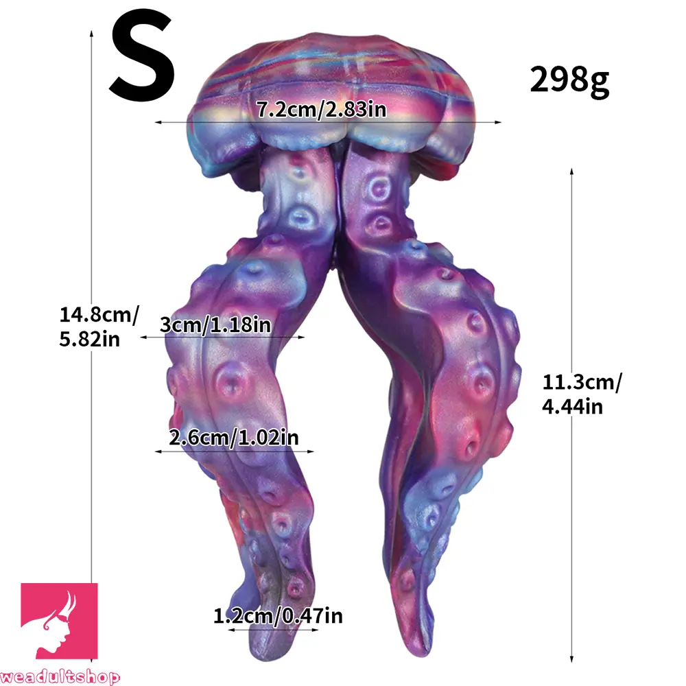 5.82in 7.87in Tentacle Dual Heads Silicone Dildo Anal Expansion Sex Cock