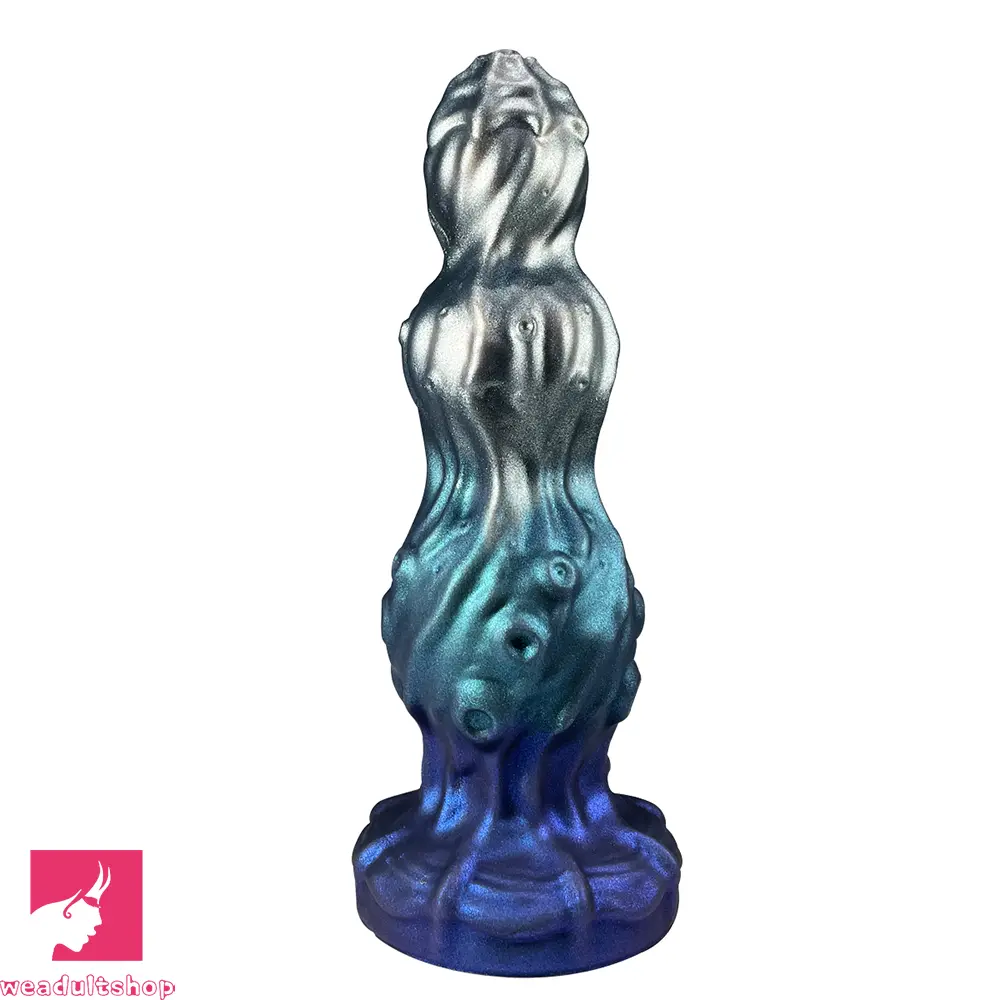 7.87in Tentacle Fantasy Knot Silicone Dildo Couple Intimacy Game Cock