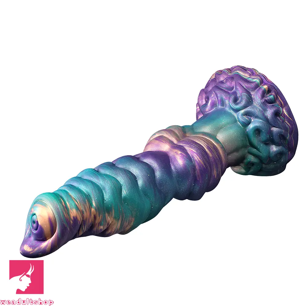 10.3in Monster Knot Thrusting Vibrating Fantasy Odd Stretching Cock Dildo