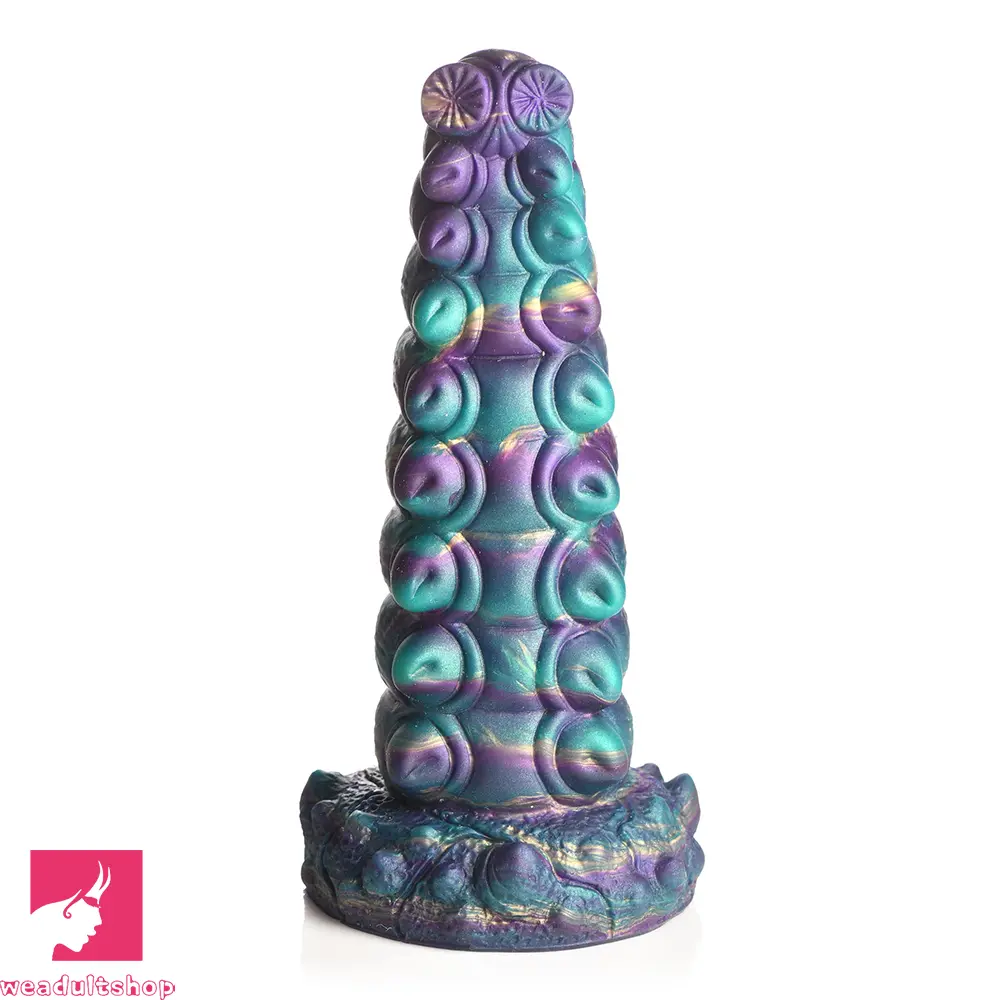 7.87in Tentacle Caterpillar Penis Fantasy Silicone Soft Dildo For Massage