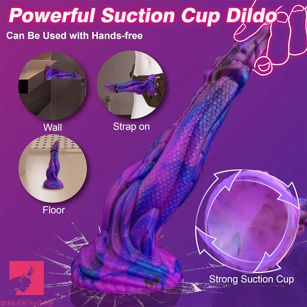 8.86in Dragon Creature Big Cock Silicone Dildo Pleasure Cock Love Toy