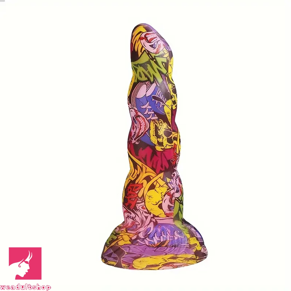 7.87in Silicone Soft Monster Design Dildo For Women Sex Orgasm Toy