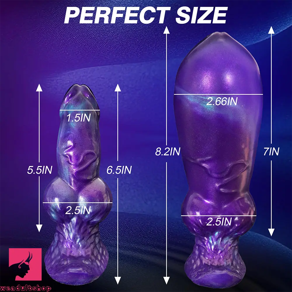 6.29in Inflatable Dog Knot Silicone Dildo Hands-free Play Adult Feel Cock