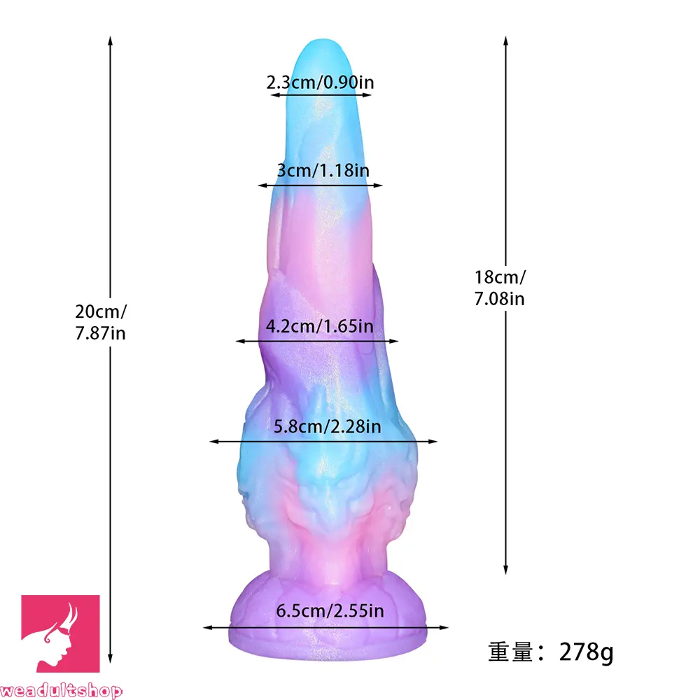 7.87in 14.37in Fantasy Monster Huge Dildo Sex Masturbator Female Cock