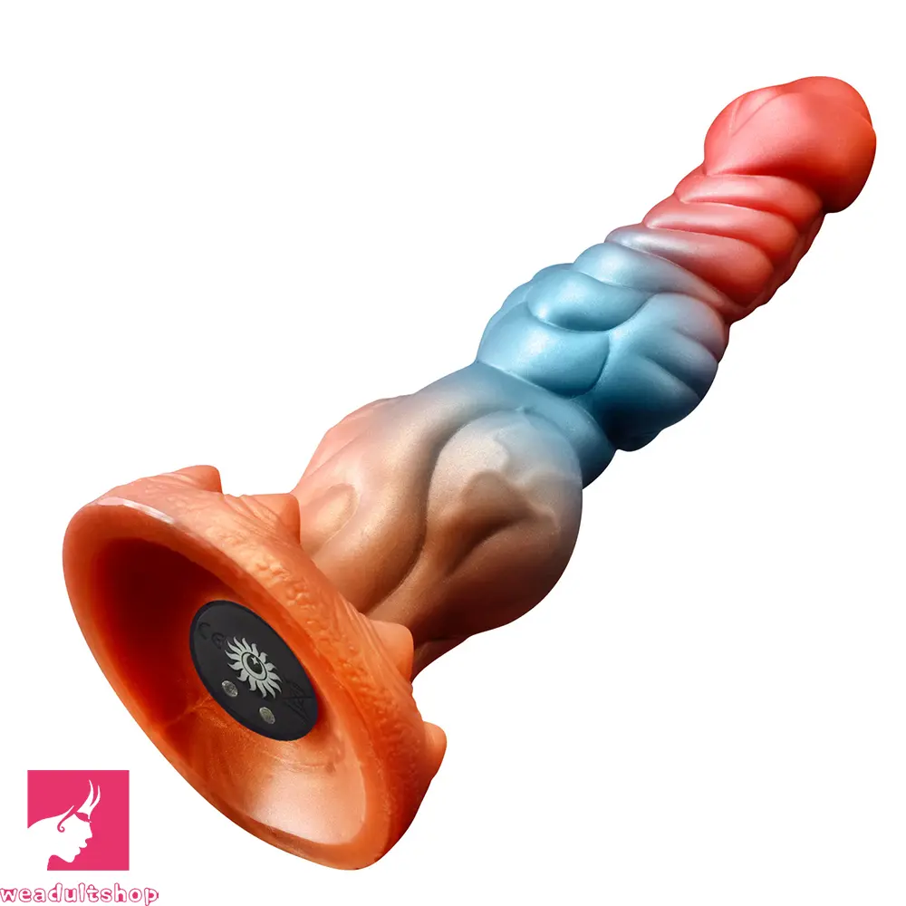 9.84in Auto Vibrating Telescopic Heating Shock Monster Remote Dildo