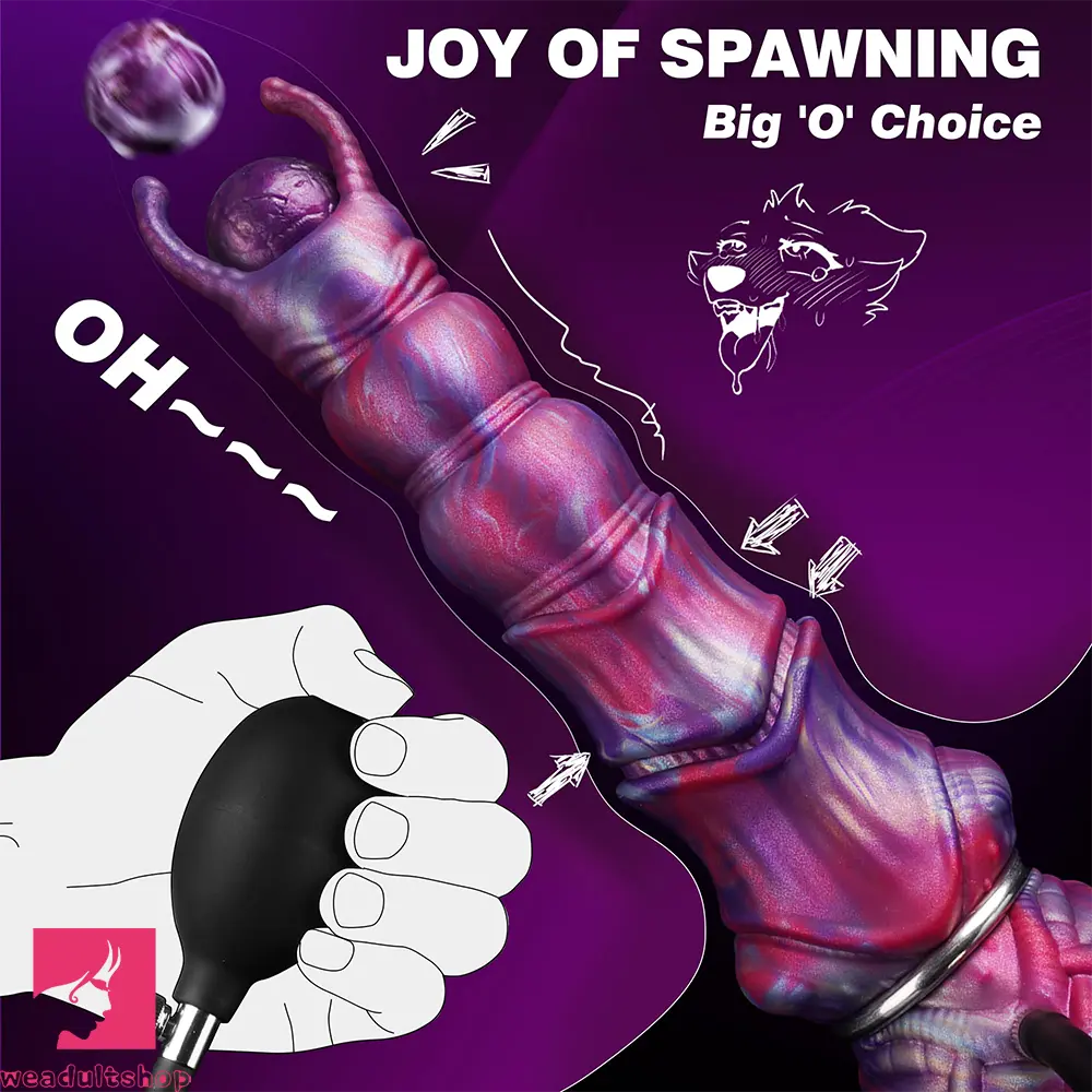 10.63in Ovipositor Monster Big Knot Dildo For Female G-Spot Adult Cock