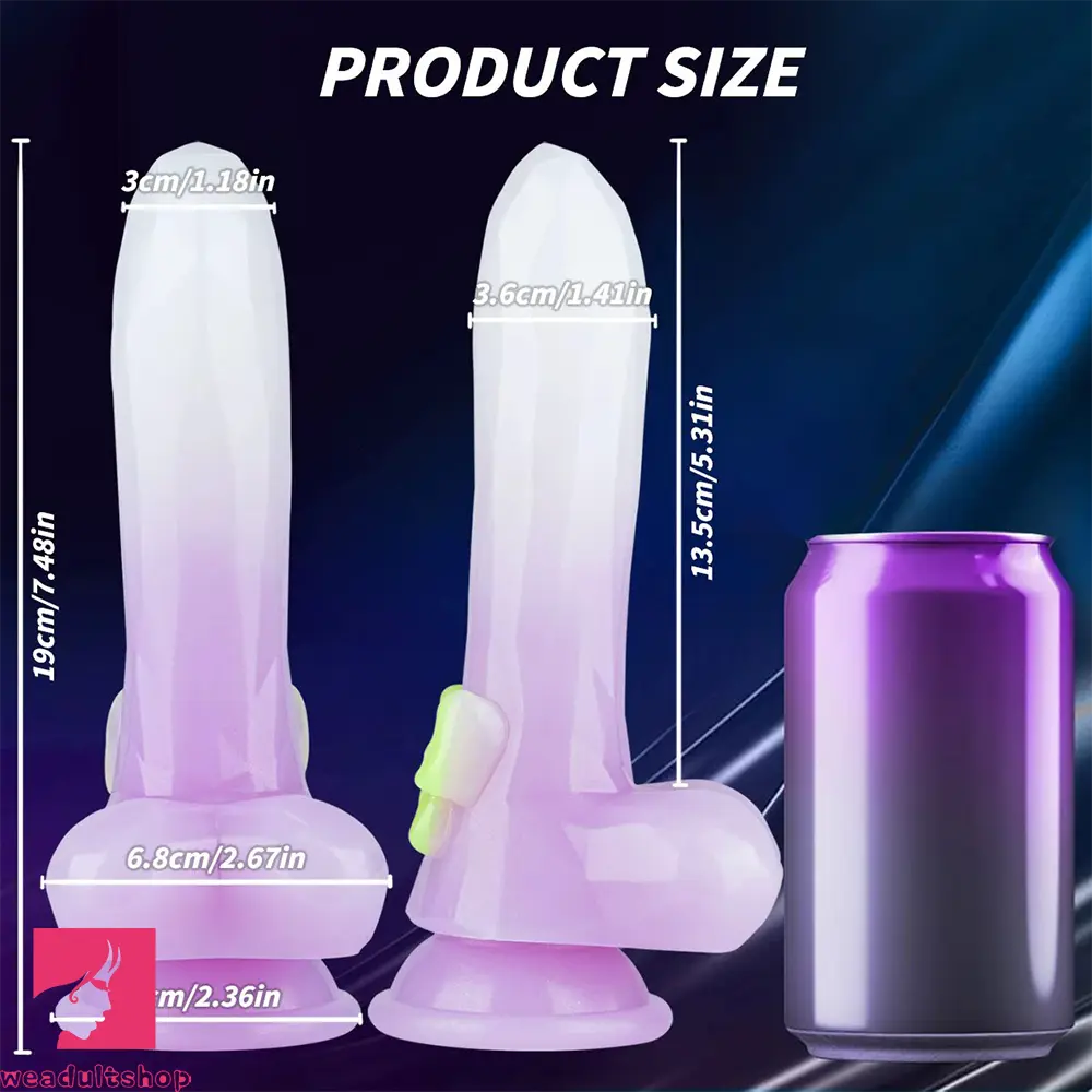 7.48in Fantasy Animal Silicone Dildo For Prostate Vaginal Training Dildo