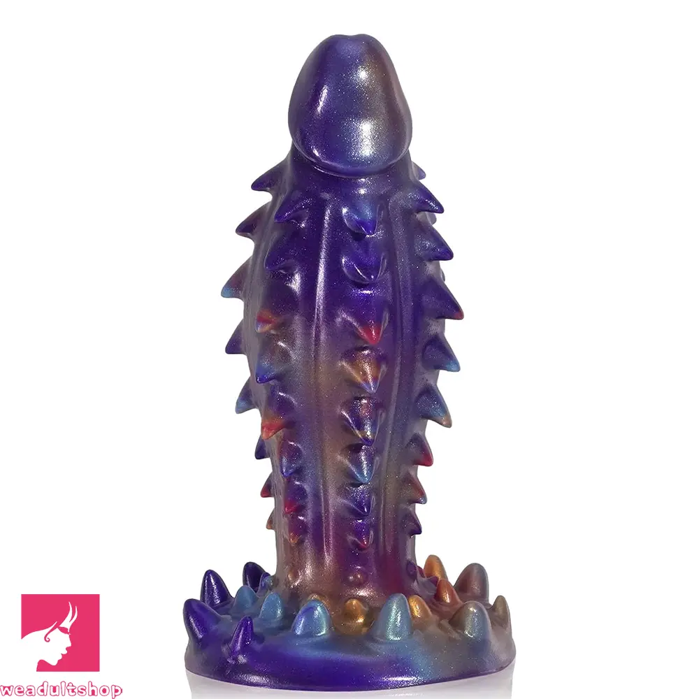 7.4in Spiked Monster Fantasy Silicone Dildo Adult Sex Tool For Feeling