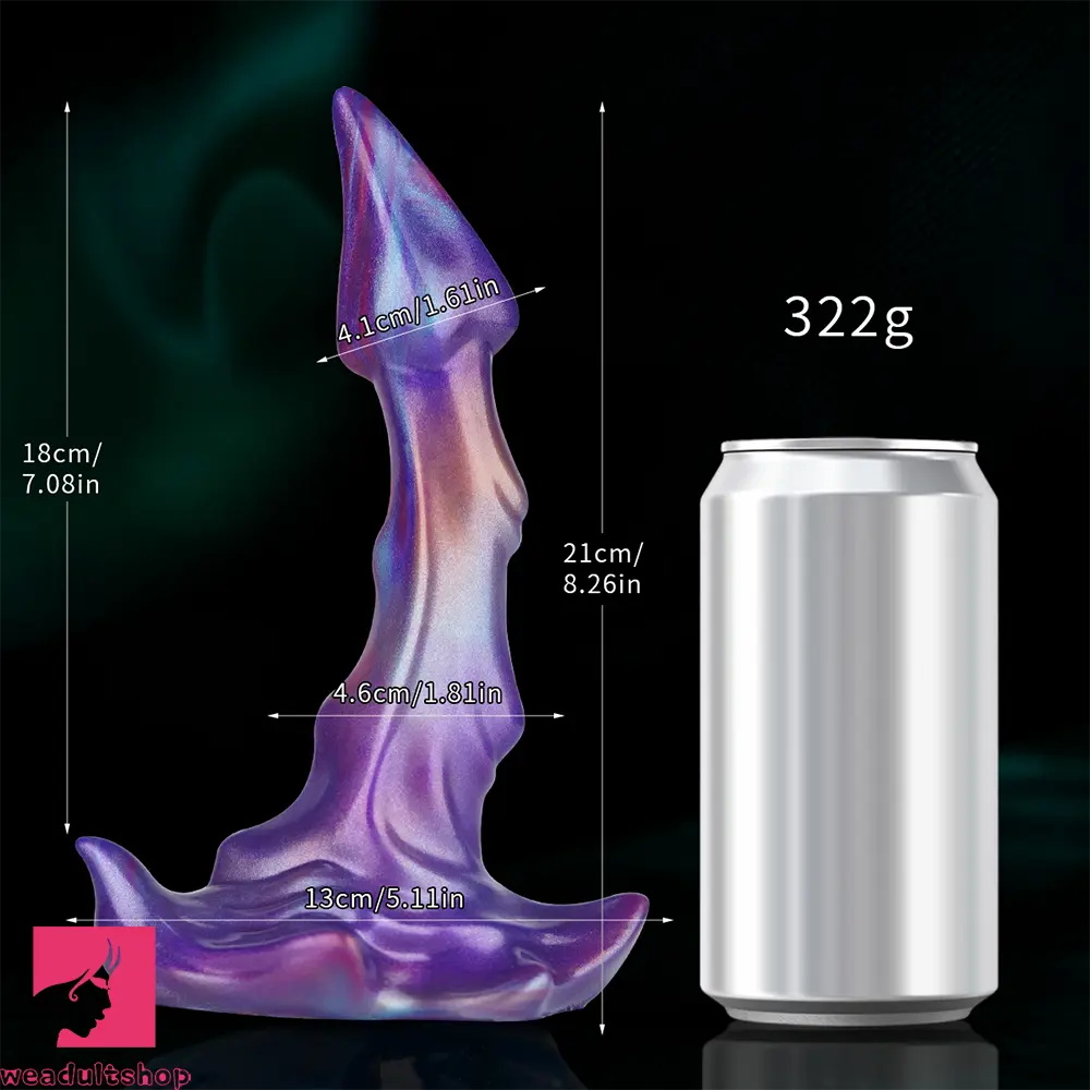8.26in Monster Big Silicone Dildo Suction Cup Base For Hands-Free Sex