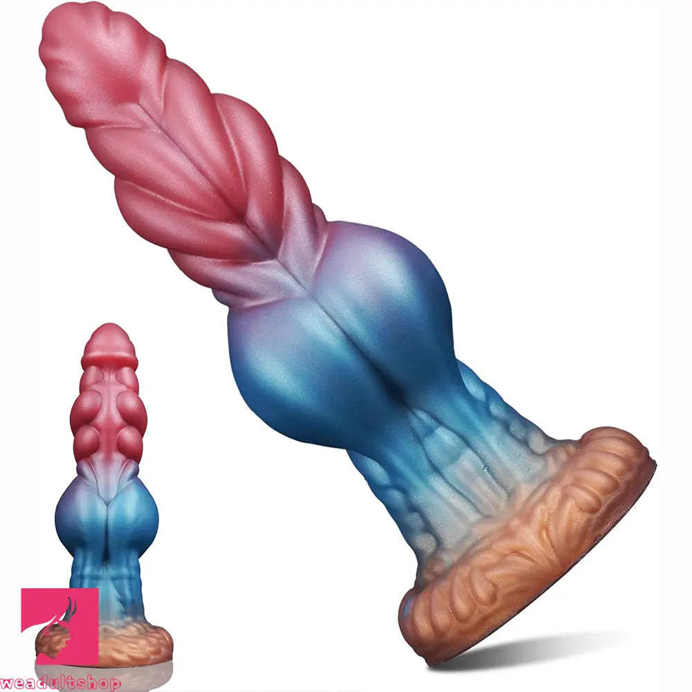 8.66in Big Knot Silicone Fantasy Dildo For Lifelike G-Spot Sex Stimulation