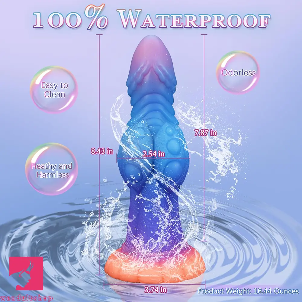 8.43in Monster Knot Silicone Soft Big Dildo Fantasy Odd Cock Love Cock