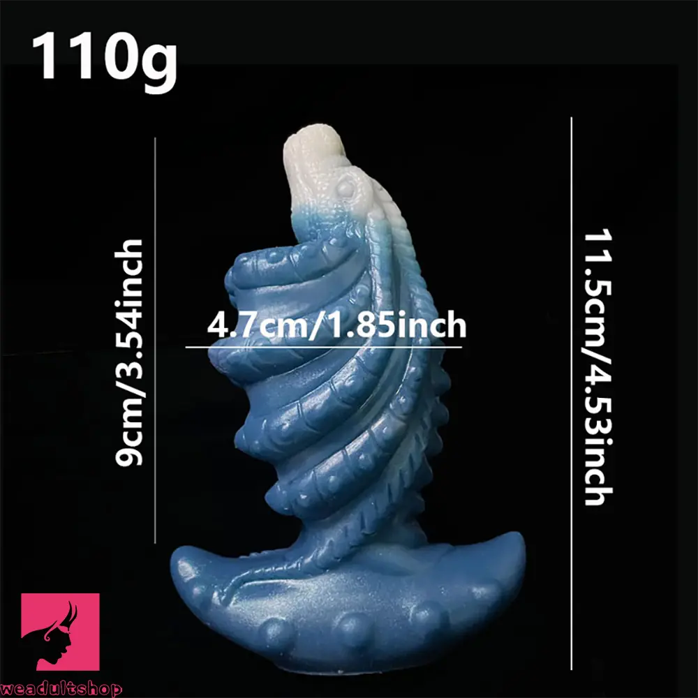 4.53in Small Fish Design Spiral Fantasy Dildo For Clit G-Spot Pleasure