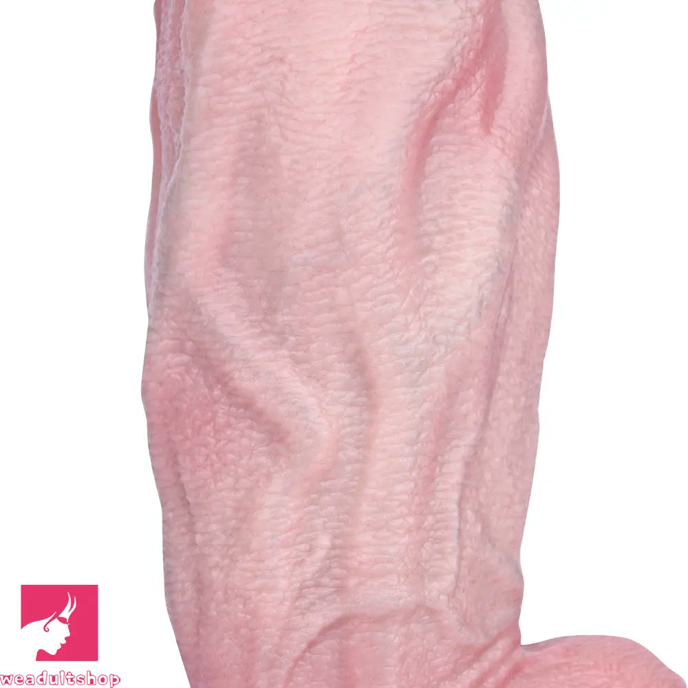 10.82in Real Feeling Double Layer Silicone Soft Handle Flexible Feel Dildo
