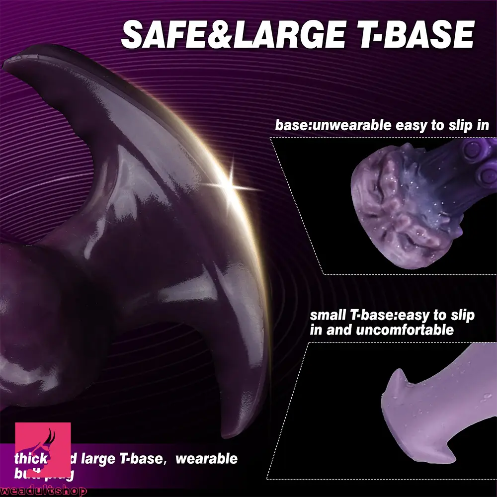 6.69in Monster Knot Inflatable Dildo For Anal Vaginal Knot Massage Toy