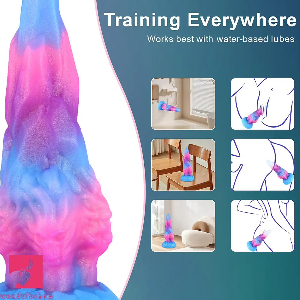 7.87in 14.37in Fantasy Monster Huge Dildo Sex Masturbator Female Cock