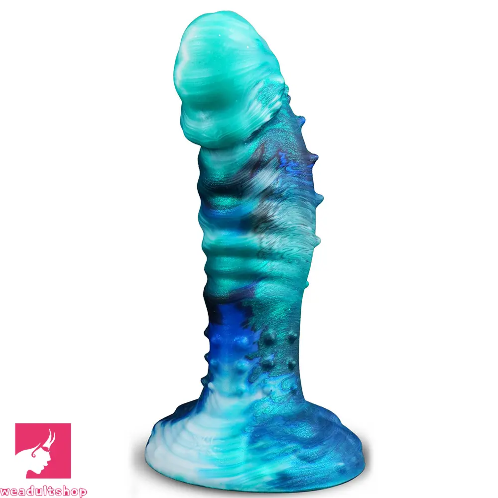 7.9in Spiked Monster Silicone Soft Dildo Pleasure Toy Anal Masturbator
