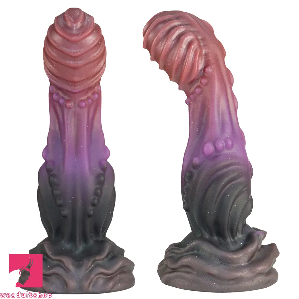 8in Luminous Fantasy Silicone Soft Big Dildo Manual Climax Bed Cock Love