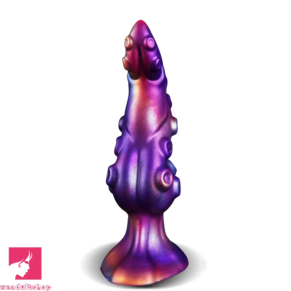 8.53in Fantasy Knot Tentacle Curved Head Silicone Dildo Prostate Feeling