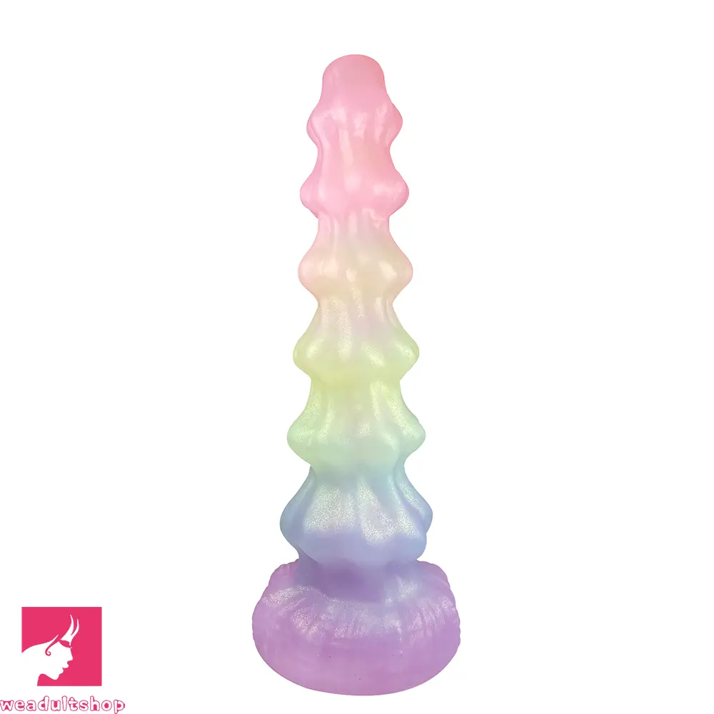 10.04in Monster Silicone Big Odd Dildo Anal Clit Expansion Sex Cock