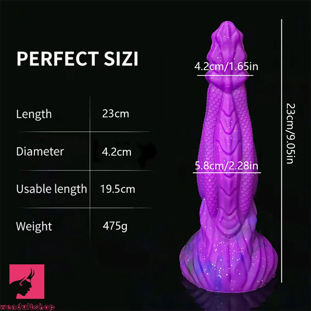 8.86in Dragon Creature Big Cock Silicone Dildo Pleasure Cock Love Toy