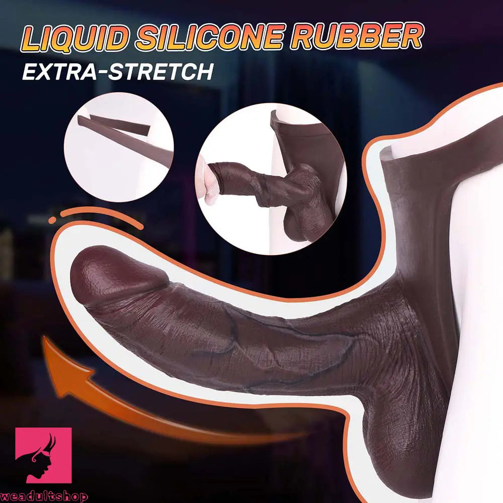 7.87in Lifelike Hollow Strap on Dildo Panty For Stimulation Expansion Toy