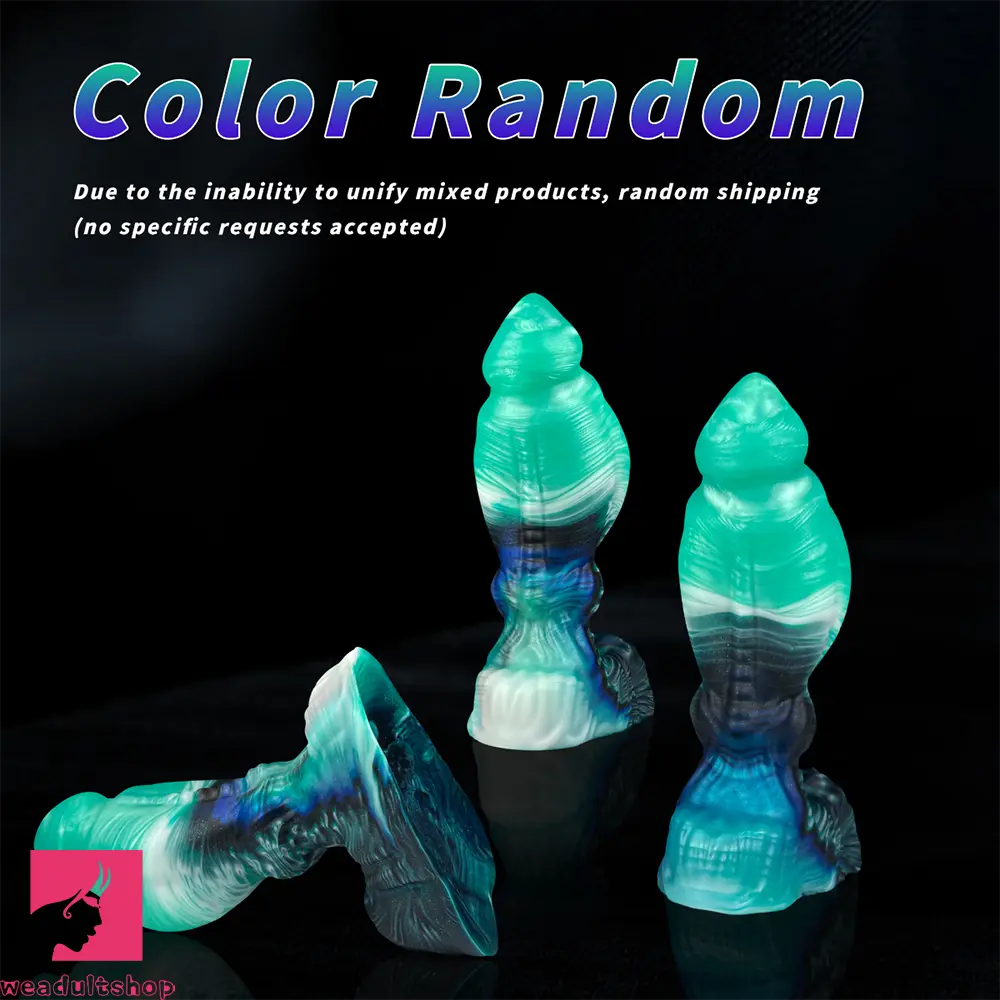 6.49in Fantasy Creature Knot Silicone Dildo with Suction Cup Feeling Toy