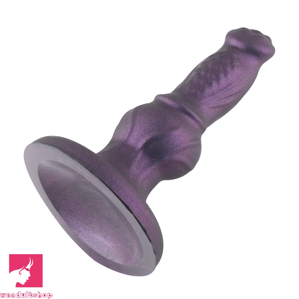 6.65in Dog Knot Silicone Dildo Suitable For Female And Male Cock Love