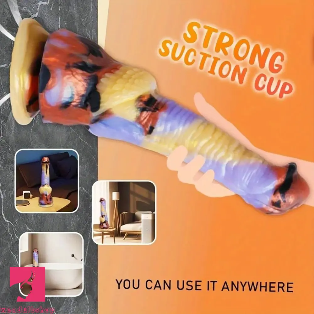 11.81in Monster Big Fantasy Dragon Knot Silicone Soft Dildo For Animal Sex