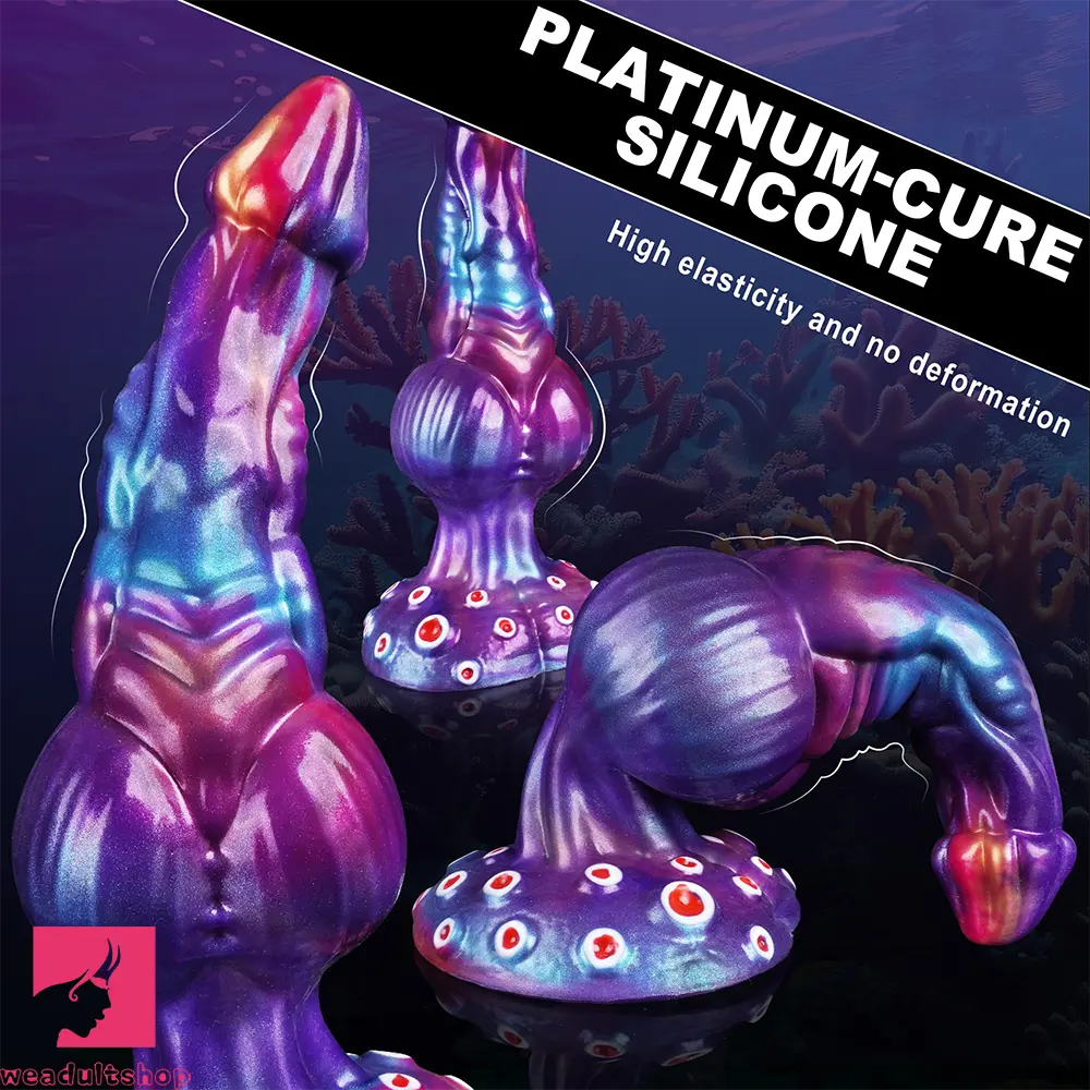 9.25in Jellyfish Seahorse Conch Coral Odd Creature Knot Big Dildo