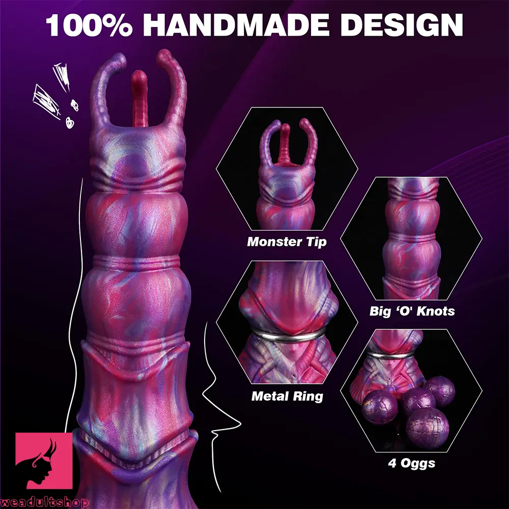 10.63in Ovipositor Monster Big Knot Dildo For Female G-Spot Adult Cock