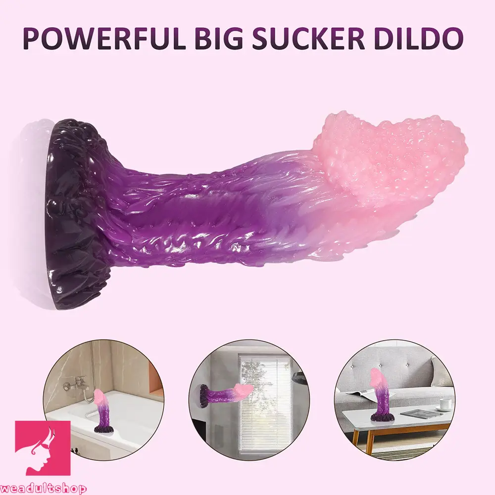 8in Fantasy Dragon Monster Silicone Big Dildo Bold Highquality Cock
