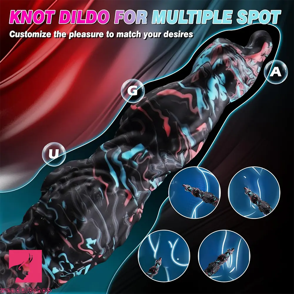 8.5in Fantasy Monster Knot Silicone Dildo For Vaginal and Anal Playtime