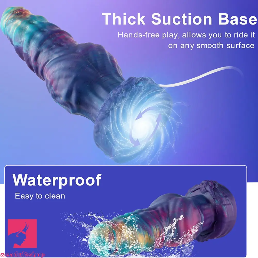 8.26in 10.62in 12.99in Monster Knotted Silicone Big Soft Cumming Dildo