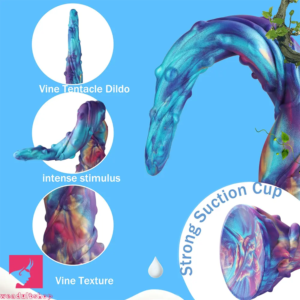 18.9in Monster Fantasy Long Huge Tentacle Dildo Penis Adult Cock Toy
