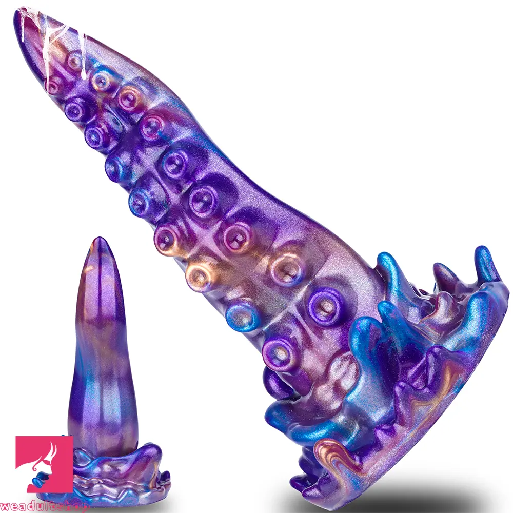 7.48in Tentacle Monster Silicone Dildo Hands-Free Play For Dilator