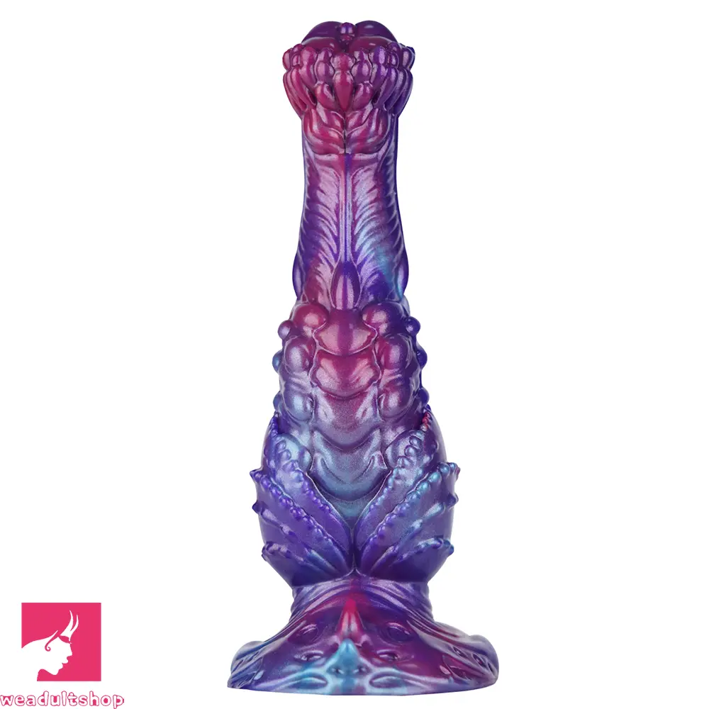 8.85in Fantasy Monster Hierarchical Design Silicone Big Dildo For Feeling