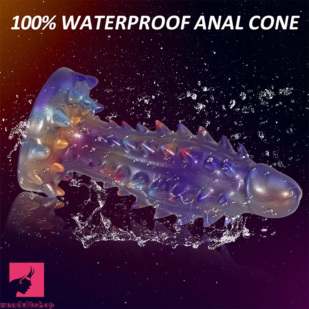 7.4in Spiked Monster Fantasy Silicone Dildo Adult Sex Tool For Feeling