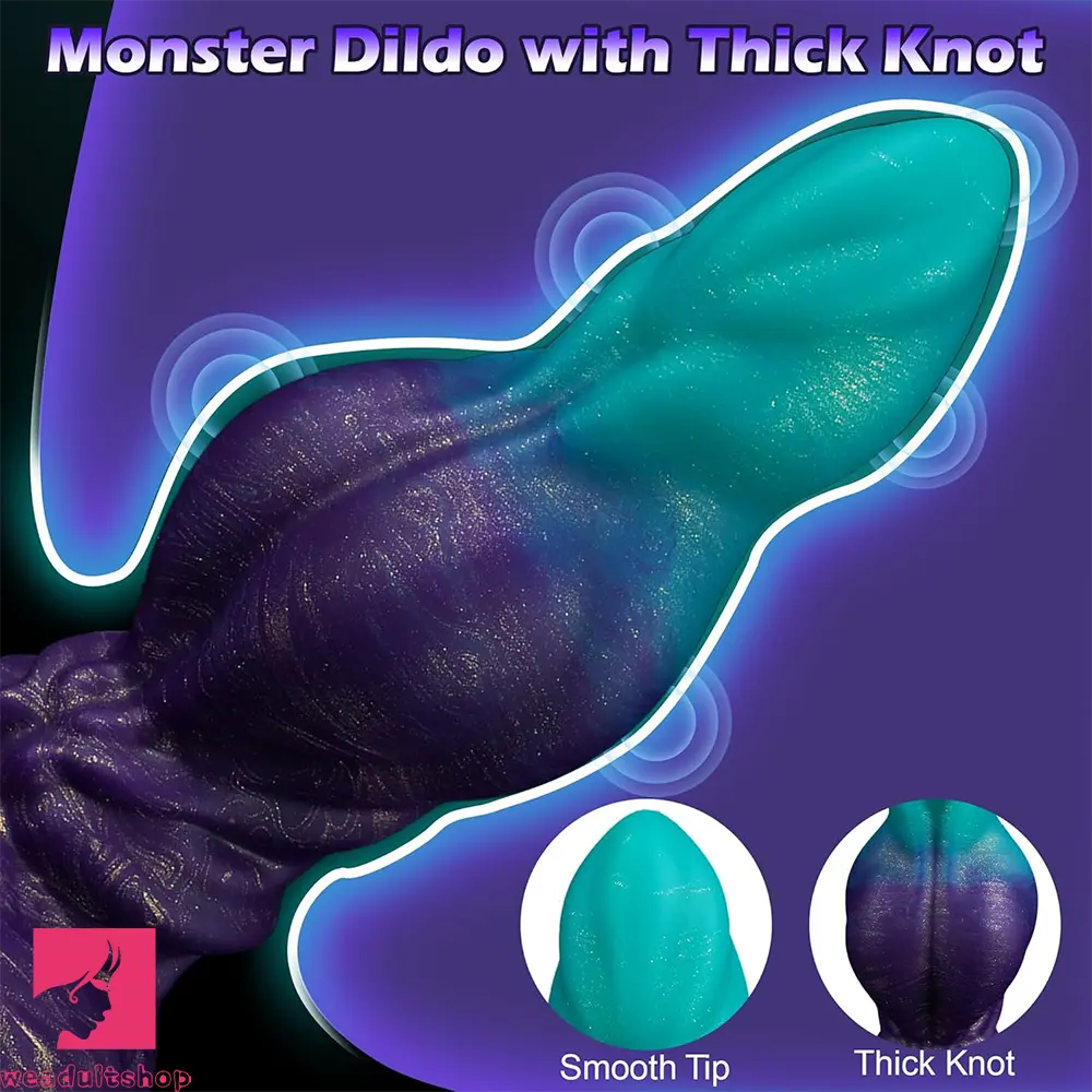 6.69in Knot Silicone Soft Fantasy Monster Dildo Simulation Cock Sex Toy