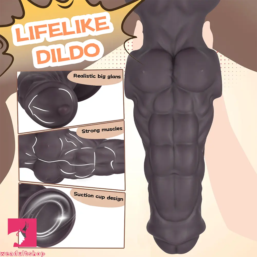 8.07in Muscle Fantasy Silicone Dildo Adult Entertainment Cock Love Dildo