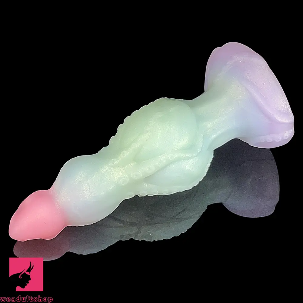 9.05in Tentacle Tapered End Silicone Dildo For Hands-free Adult Toy