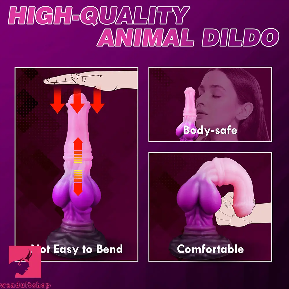 10in Big Knot Horse Feeling Head Monster Silicone Masturbation Dildo
