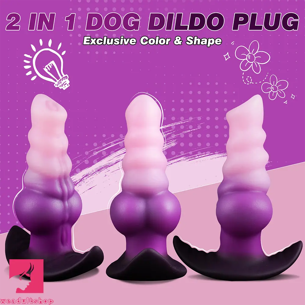 5.3in 6.3in 7.28in Anal Beads Wearable Silicone Dildo For Adult Love Toy