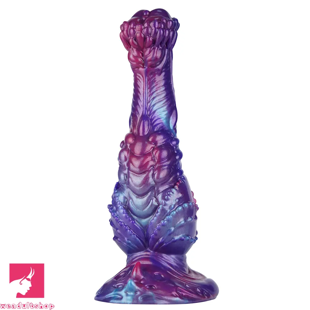 8.85in Fantasy Monster Hierarchical Design Silicone Big Dildo For Feeling