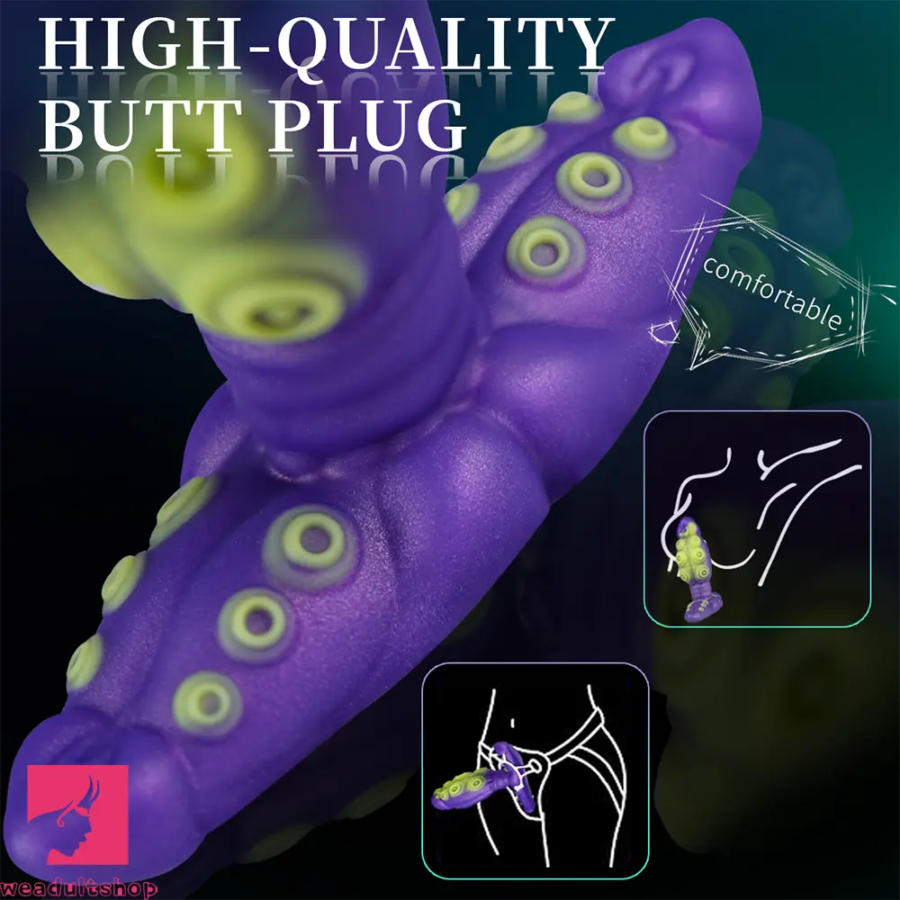 6.29in Tentacle Fantasy Creature Silicone Soft Dildo Vestibular Dilator