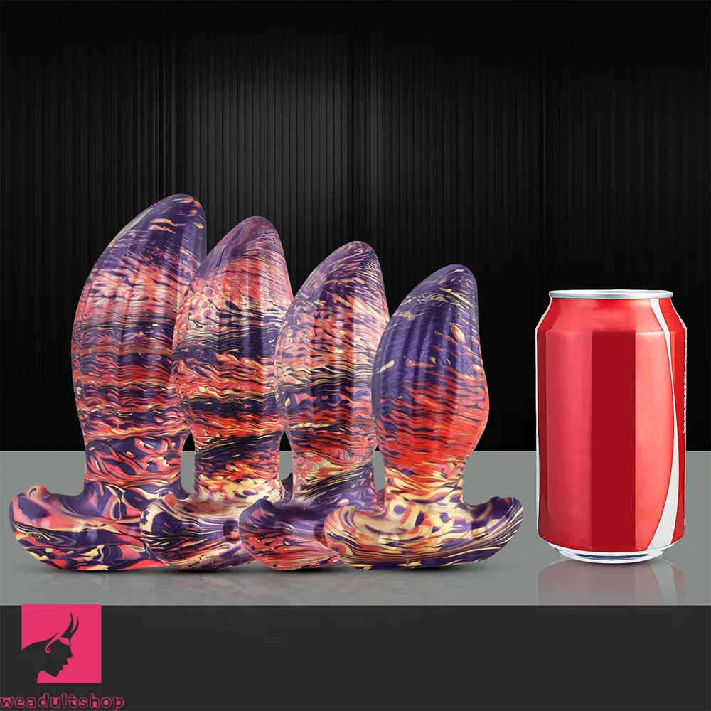 4.62in 5.7in 6.9in 7.67in 9.05in Wearable Silicone Soft Real Surface Dildo