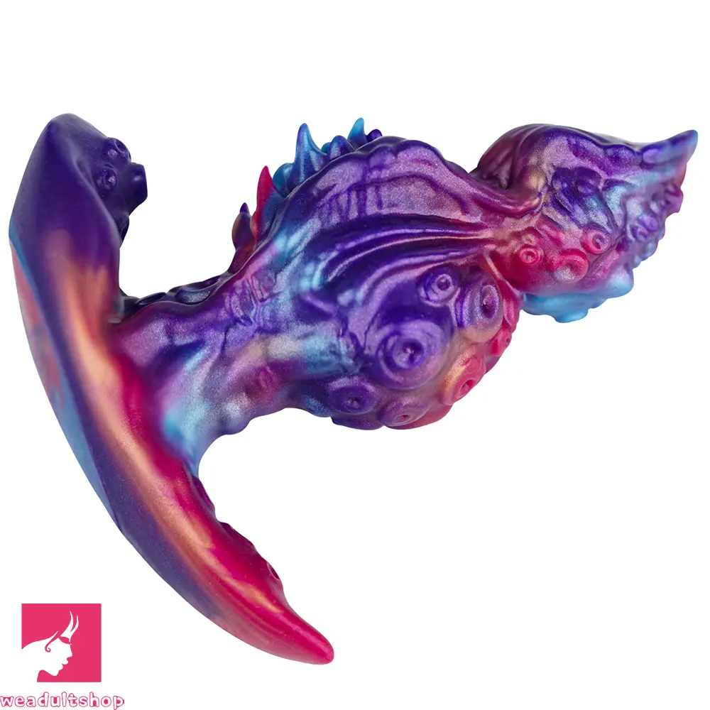 5.9in Fantasy Tentacle Soft Spiked T-shape Base Sharp Head Dildo