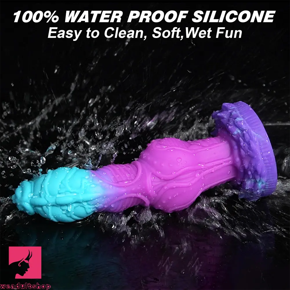 8.8in Fantasy Knot Monster Soft Cock Manual Masturbation Anal Dildo